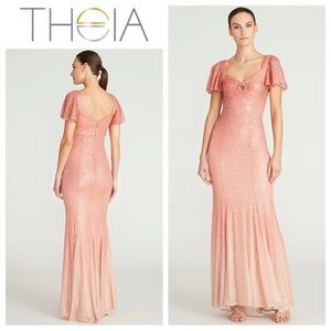 THEIA Estelle Sequin Gown